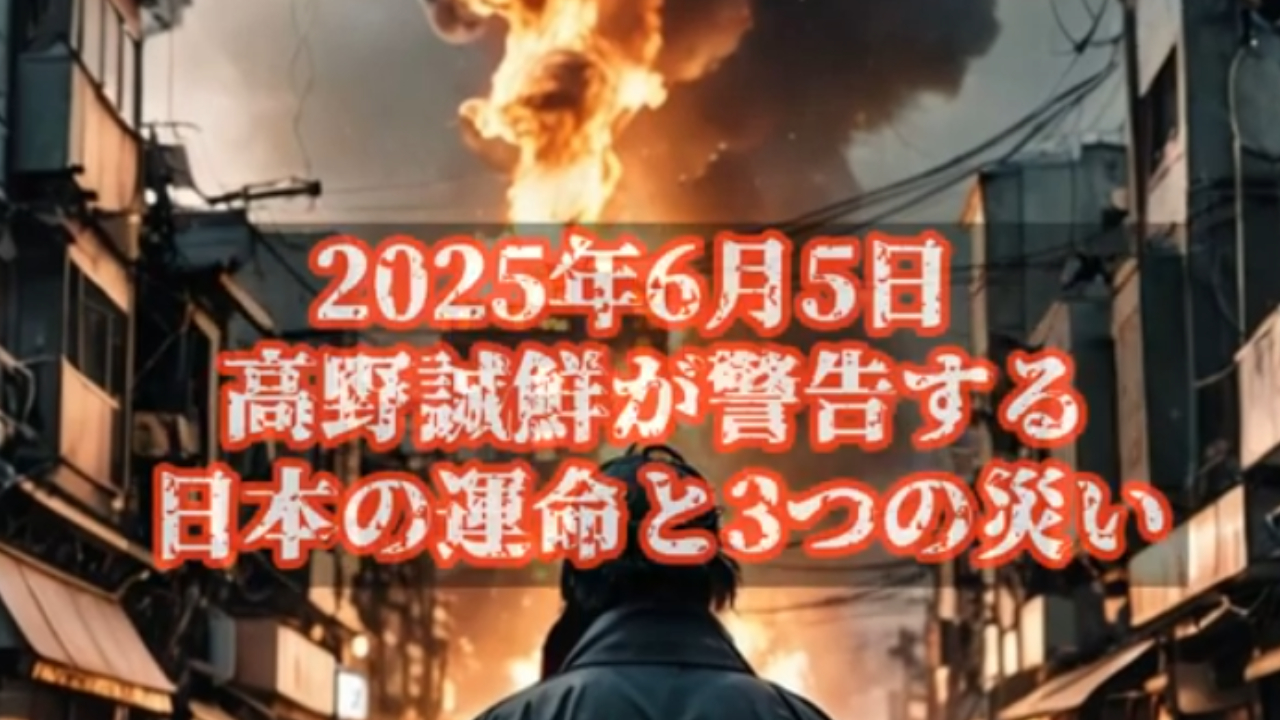 2025年6月5日 高野誠鮮が警告する日本の運命と3つの災い【 都市伝説 予言 雑学 歴史 ミステリー オカルト 】-hA804EwH93c